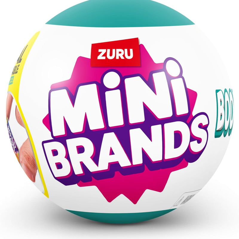 Mini Brands Books Capsule by ZURU Real Miniature Book Brands Collectible Toy, Capsules of 5 Mystery Miniature Books with Real readable Pages and Accessories for Kids, Teens, Adults (Single Capsule)