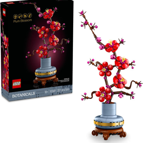 LEGO Botanicals Plum Blossom Building Set for Adults - Artificial Flower Home Decor DIY Craft Kit