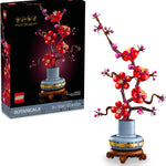 LEGO Botanicals Plum Blossom Building Set for Adults - Artificial Flower Home Decor DIY Craft Kit