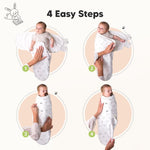 KeaBabies 3-Pack Organic Baby Swaddles for Newborns, Infant (Nordic, 0-3M) | Baby Girls, Boys, Soft Organic Cotton, Newborn Swaddle Sleep Sack, Nursery Swaddling Blankets