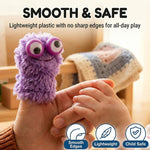 3 Otters Multicolor Googly Eye Finger Puppets Rings for Kids, Safe Non-Toxic Plastic Trinkets, Ideal Party Favors, School Prizes, and Goodie Bag Stuffers for Creative Play.