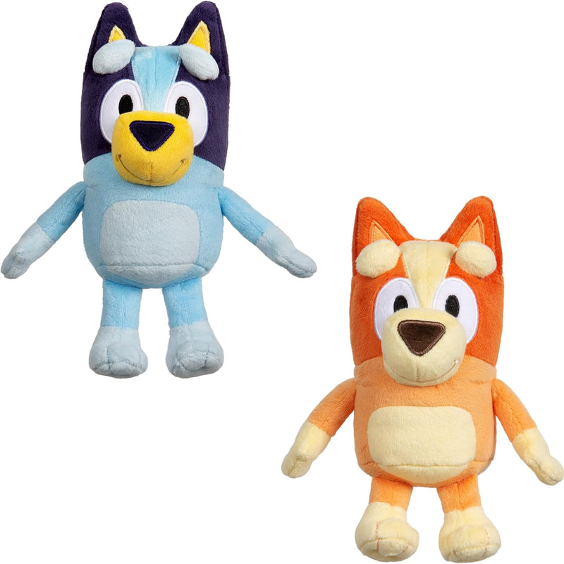 Bluey Heeler Family Stuffed Animals Set of 4, 7-8”, Soft Bingo, Bandit, and Chilli Plush Figure Toys, Cuddly Plush Toys for Kids Ages 3+