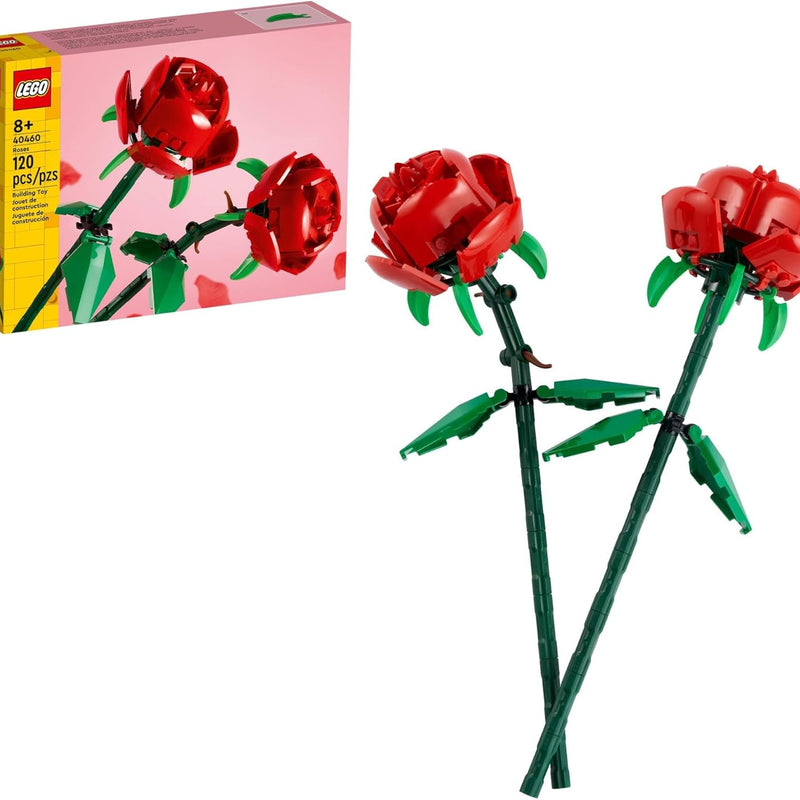 LEGO 40460 Artificial Red Roses Building Toy Kit for Kids, Girls & Boys, Ages 8+