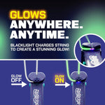ZipString Luma: Patented Glow-in-the-Dark Toy with Built-in LED for Endless Shapes, Tricks, and STEM Fun