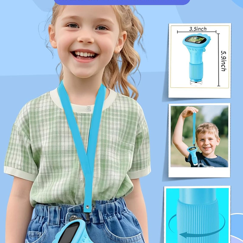 acoath kids handheld digital miniscope 1000x magnification portable 2.0 inch screen