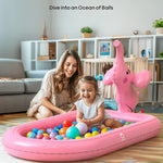 QPAU Elephant Splash Pad for Toddlers 1-3, Inflatable Sprinkler Pool for Outdoor Play