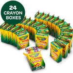 Crayola Crayon Packs in 24 Vibrant Colors, Perfect for Preschool Classroom Supplies and Arts & Crafts Projects