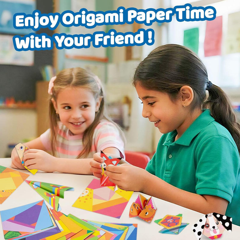 hapray Origami Kit for Kids 5-12, 152 Origami Paper Kit with Origami Book | DIY Art and Craft Projects with 72 Patterns, Video Tutorial & book, Beginners Origami Kit for Kids 5-8 8-12, Gifts Boy Girl