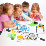 BeAndge STEM Robotics Kit for Kids, 6 IN 1 Science Experiments, Engineering Building Kids Activities 6-8