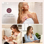 Momcozy A1Pro Lactation Massager with Heat, Deep Vibration, Cozy Red, 1PCS | Rapid Heating, Clog Relief, Efficient Pumping, Breastfeeding Essentials, Memory Function, Fast Charging, Nursing, Soothing