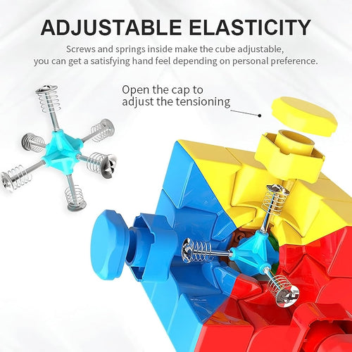 CFMOUR Speed Cube 3x3x3 - Moyu Meilong 3C, Smooth Turning Stickerless Magic Cube Puzzle Brain Toy