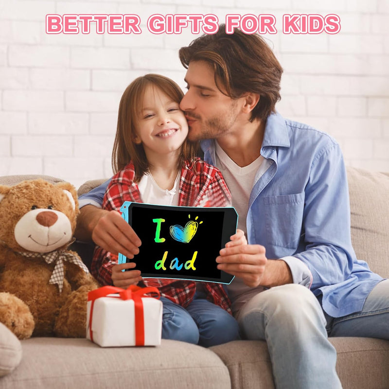cimetech Toddler Girl Gifts, LCD Writing Tablet, Travel Essentials Toys | Kids Toys for 3 4 5 6 Year Old Boys, 8.5 Inch Drawing Pad Coloring Books 2 Pack, Travel Activities, Birthday Gifts Age 1-3