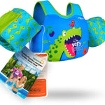 AEOCOO Puddle Float Jumper for Swiming, Toddler Swim Vest for Water Play, Pool Floats with Swimming Arm Floaties Swim Jacket & Water Wings for Kids Swimmies, Boys, Girls, Niños