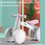 SEREED Baby Balance Bike for 1 Year Old Boy Girl, First Birthday Gift Toy | 12-24 Months Toddler Bike, First Learning Ride on Toys, 4 Silent Wheels Indoor Outdoor Baby Walker