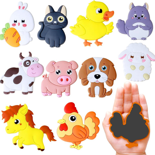SUPINEEDO Refrigerator Magnets for Kids, Cute Farm Animals Fridge Magnets, Educational Toddler Gift