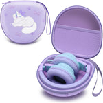 Kids Headphones Case Compatible with iClever BTH12 / HS19 / BTH26 / JoySpark-T5 / Candy Bila BH03 / EarFun/IMYB/MIDOLA MD-B01 / noot Products Foldable Kids Headphones, Blue (Case Only)