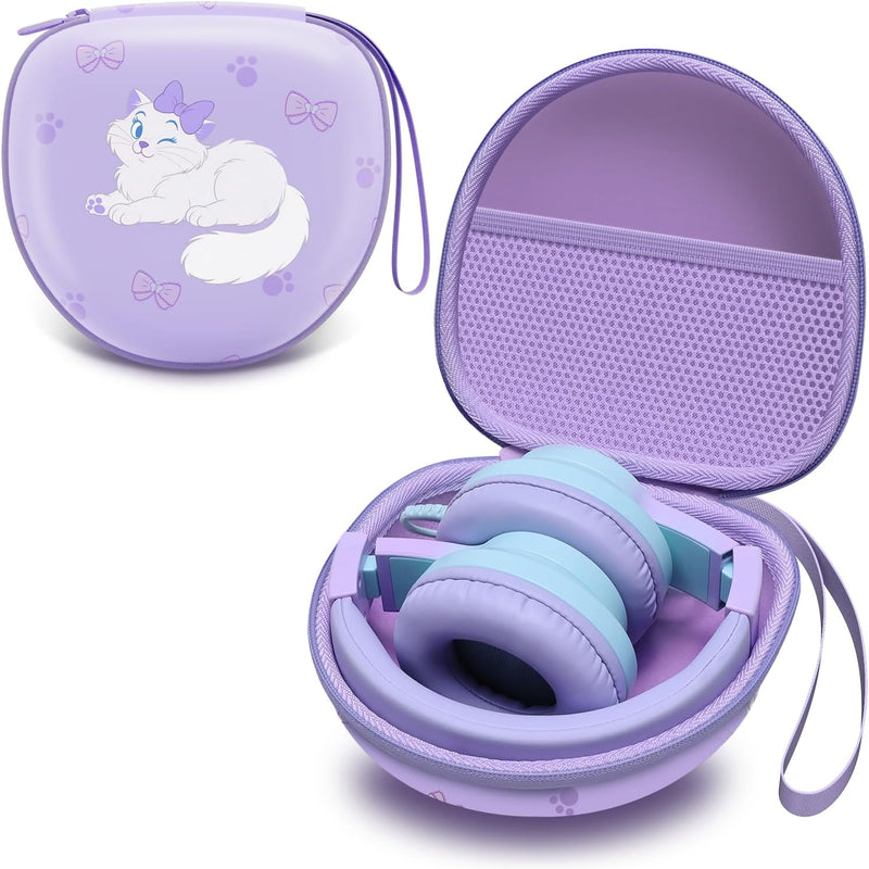 Kids Headphones Case Compatible with iClever BTH12 / HS19 / BTH26 / JoySpark-T5 / Candy Bila BH03 / EarFun/IMYB/MIDOLA MD-B01 / noot Products Foldable Kids Headphones, Blue (Case Only)