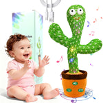 Interactive Baby Toy Dancing Talking Cactus, Singing Musical Record, Volume Adjustment for Infant 6-18 Months