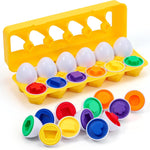 VUIYA Color Matching Egg Set for Kids - Educational Toy for Color and Shape Recognition
