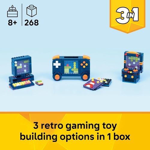 LEGO Creator 3 in 1 Retro Gaming Console Building Toy for Kids and Gaming Fans, Ages 8+, 31380