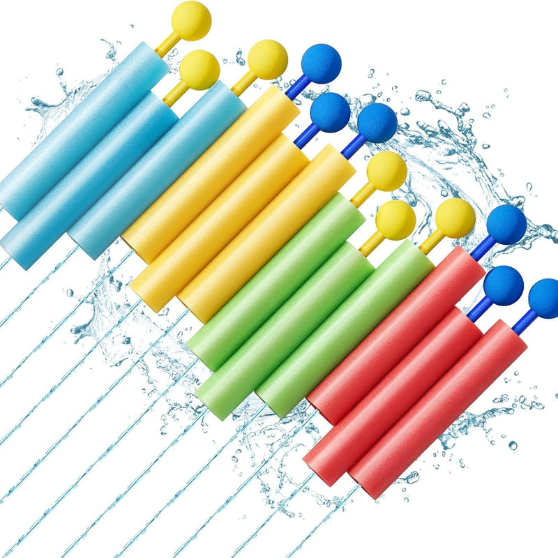 Lehoo Castle Water Guns 16 Pack, Water Blasters Pool Toys for Kids | Foam Water Guns, Beach and Outdoor Play, Summer Party and Family Games, Bulk Set for Group Fun