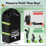 Stroller Bag for Airplane, 46" H x 21" W x 13" D, Baby Travel Essentials | Stroller Cover for Air Travel, Gate & Baggage Check,Fit Single/Double/Jogging/Umbrella/Baby Stroller Travel System as Chicco