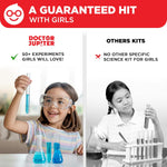 Doctor Jupiter Girls' Science Kit for Kids Ages 4-8, STEM Toy with 50+ Experiments, Learning and Educational Projects