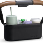 Silicone Stroller Organizer with Cup Holders, Waterproof & Easy-Clean, BPA-Free Caddy with Phone Pocket & Storage, Universal Anti-Slip Straps Fit UPPAbaby, Bugaboo, Nuna, Doona & Most Strollers