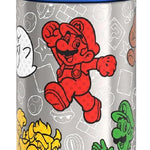 THERMOS FUNTAINER Water Bottle with Spout, 16oz, Mario | Kids Stainless Steel Insulated Water Bottle, Keeps Drinks Cold Longer for School & Play, BPA-Free