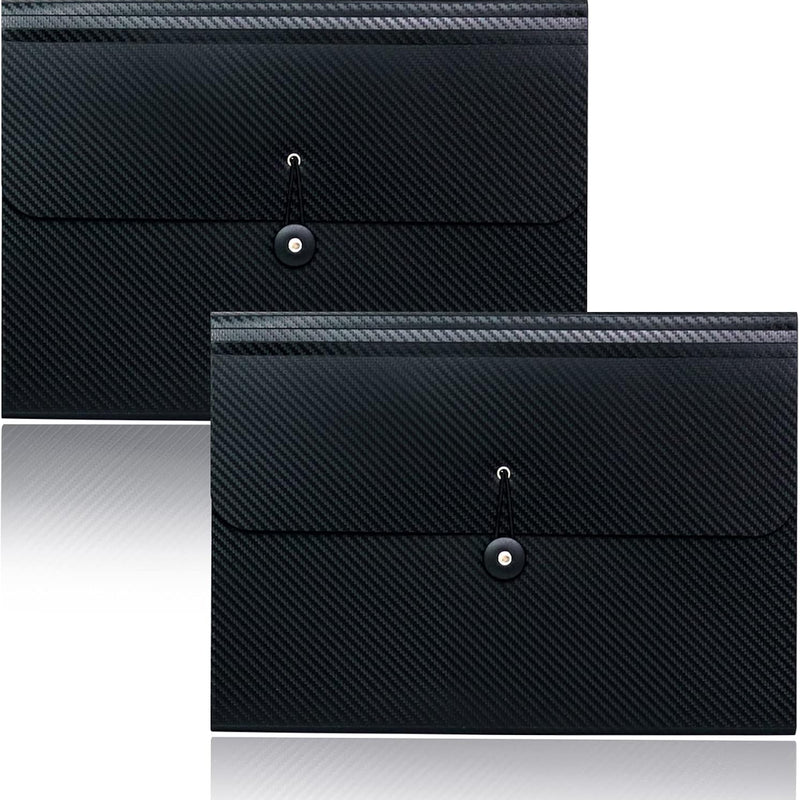 Expanding File Folder with Tabs, 13 Pockets File Organizer Accordion File Holder ，with Elastic Buckles Closure, A4 Paper Document Organizer for Home School Office