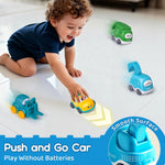 Cranes Car Toys for 1 Year Old Boy Gifts with Playmat/Storage Bag | 8 PCS Vehicles for Baby Boy Gifts,1st Birthday Gift for Toddler Boy Toys 1-2,1 Year Old Toys for Infant 12 18 Months