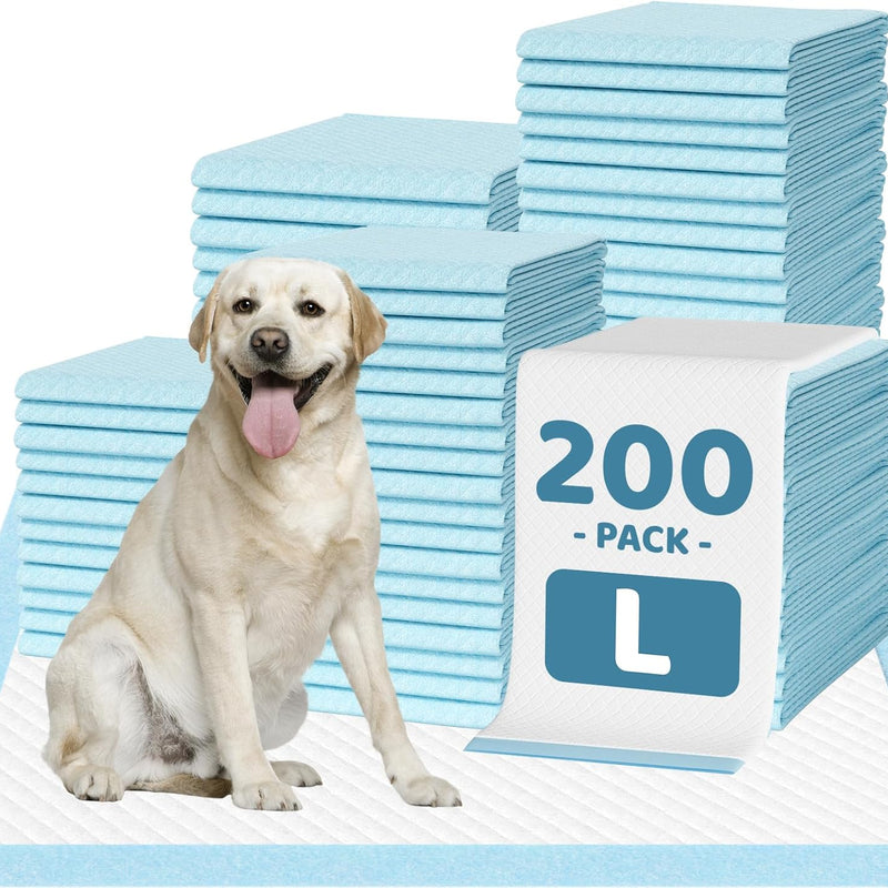 100 Count Large Dog & Cat Puppy Pee Pads - 28"x30" Absorbent Potty Training Pads | Leakproof Quick-Dry Disposable Pet Pads for Puppies, Dogs & Cats | Indoor, Outdoor, Litter Box, Housebreaking Use
