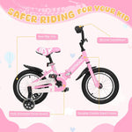 14/16/18 Inch Kids Bike for Boys and Girls with Training Wheels and Dual Handbrakes