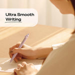 uniball™ Zento Gel Pens, Black Ink, 0.7mm Medium Point, Retractable, 4 Count, Smooth Writing, Quick-Drying, No Smear, No Bleed, Muted Barrel Colors