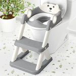 COOSEYA Toilet Seat, Potty Training Seat for Toddler, Upgraded 2-in-1 Potty Toilet Training for Boys and Girls, Waterproof Cushioned Mat with Non-Slip Step Stool