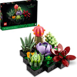 LEGO Botanicals Succulents Artificial Plant Building Set for Home Decor Adults Ages 18+