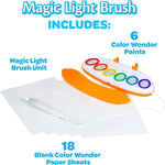 Crayola Color Wonder Magic Light Brush, Mess Free Painting Station for Kids, Gift for Kids & Toddlers