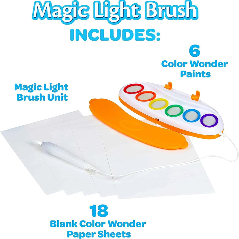 Crayola Color Wonder Magic Light Brush, Mess Free Painting Station for Kids, Gift for Kids & Toddlers