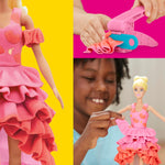 Play-Doh Barbie Designer Fashion Show Set, Make Doll Clothes with 21 Accessories & Modeling Compound, Kids Arts & Crafts for Girls & Boys, Ages 5+