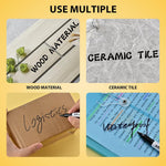 Permanent markers, 100 packs permanent markers bulk, quick dryingin one second, waterproof, smooth, noteasy to erase, durable, can be markedon glass, tiles and cloth, office supplies