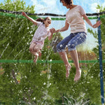 Jasonwell Trampoline Sprinkler Kids Outdside: Trampoline Accessories Waterpark Tropical Party Summer Outdoor Fun Water Games Toys Sprinklers Backyard Water Park Activity Toy for Kids Boys Girls (39FT)