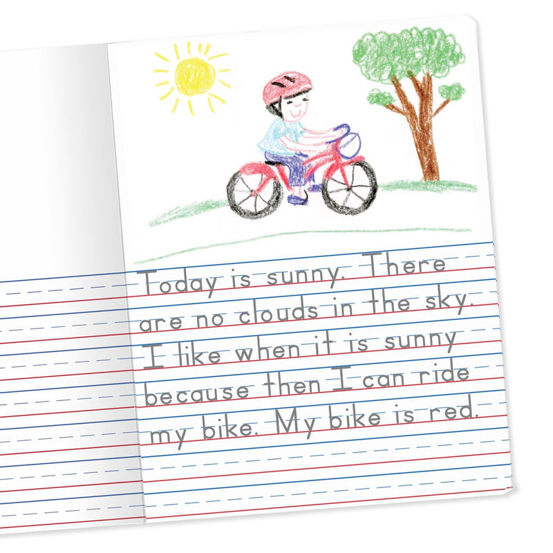 Mead Primary Journal Creative Story Tablet Composition Notebook, 7.5" x 9.75", Grades K-2, 100 Sheets, Color Selected For You (10297)