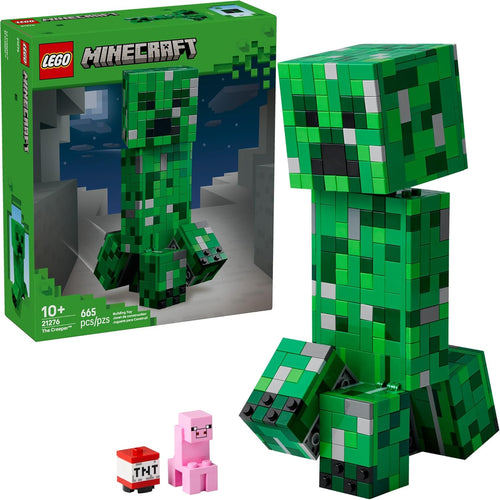 LEGO Minecraft The Creeper Building Toy for Kids, Ages 10+, Includes 1st Version Creeper Minifigure