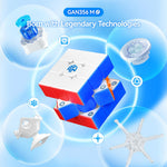 gan 356 me, 3x3 magnetic speed cube with 48 magnets, 12 tension settings, ideal for kids and adults