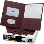 FILE-EZ Two-Pocket Folders, Navy Dark Blue, 25-Pack, Textured Paper, Letter Size (EZ-32523)