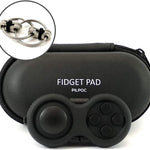 PILPOC theFube Fidget Cube, 6-Sided Stress Relief Infinity Cube for Adults & Kids, Boosts Concentration, Mindfulness Aid, Silent & Audible Modes, Stocking Suffers for Boys, Kids and Adults (Midnight)