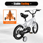 14 Inch Kids Bike with Training Wheels, Compact and Lightweight Design for Ages 2-12