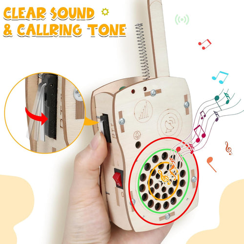 Build Your Own Walkie Talkies STEM Toys for Kids Age 8-12