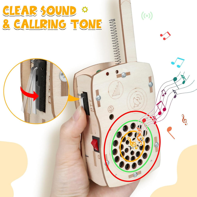Build Your Own Walkie Talkies STEM Toys for Kids Age 8-12