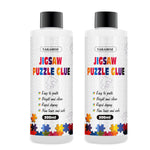 YAKAMOZ Clear Jigsaw Puzzle Glue with Precision Applicator – Non-Toxic, Quick Dry & Water-Soluble for Puzzles up to 5000 Pieces (200ML)